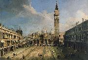 Giovanni Antonio Canal The Piazza San Marco in Venice painting